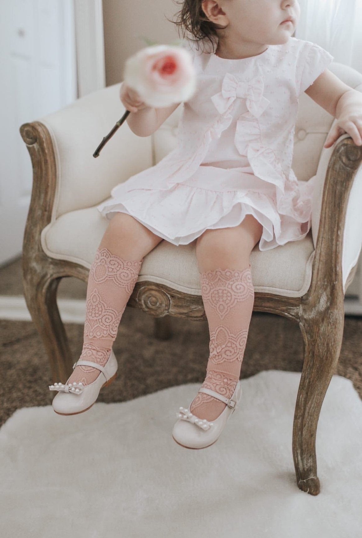 Girl | Alice Lace Socks | Pink