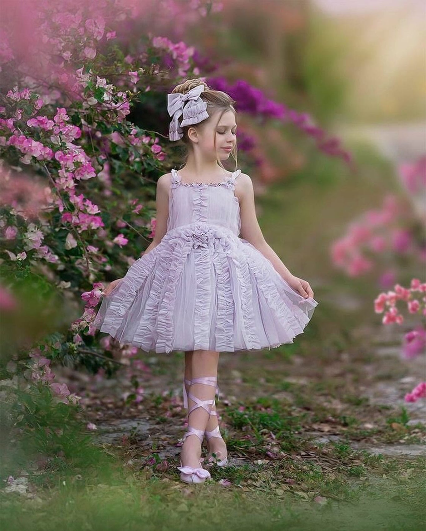 Girl | Ariel Tulle Dress | Lavender