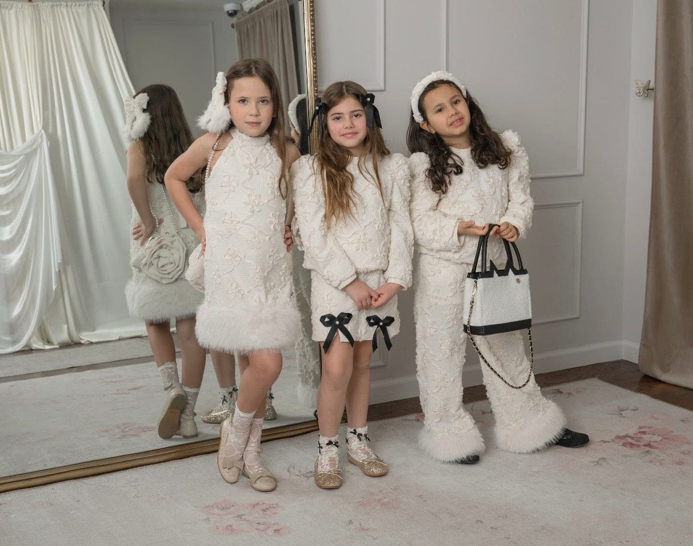 Girl | Ava Ivory Flower Sweater