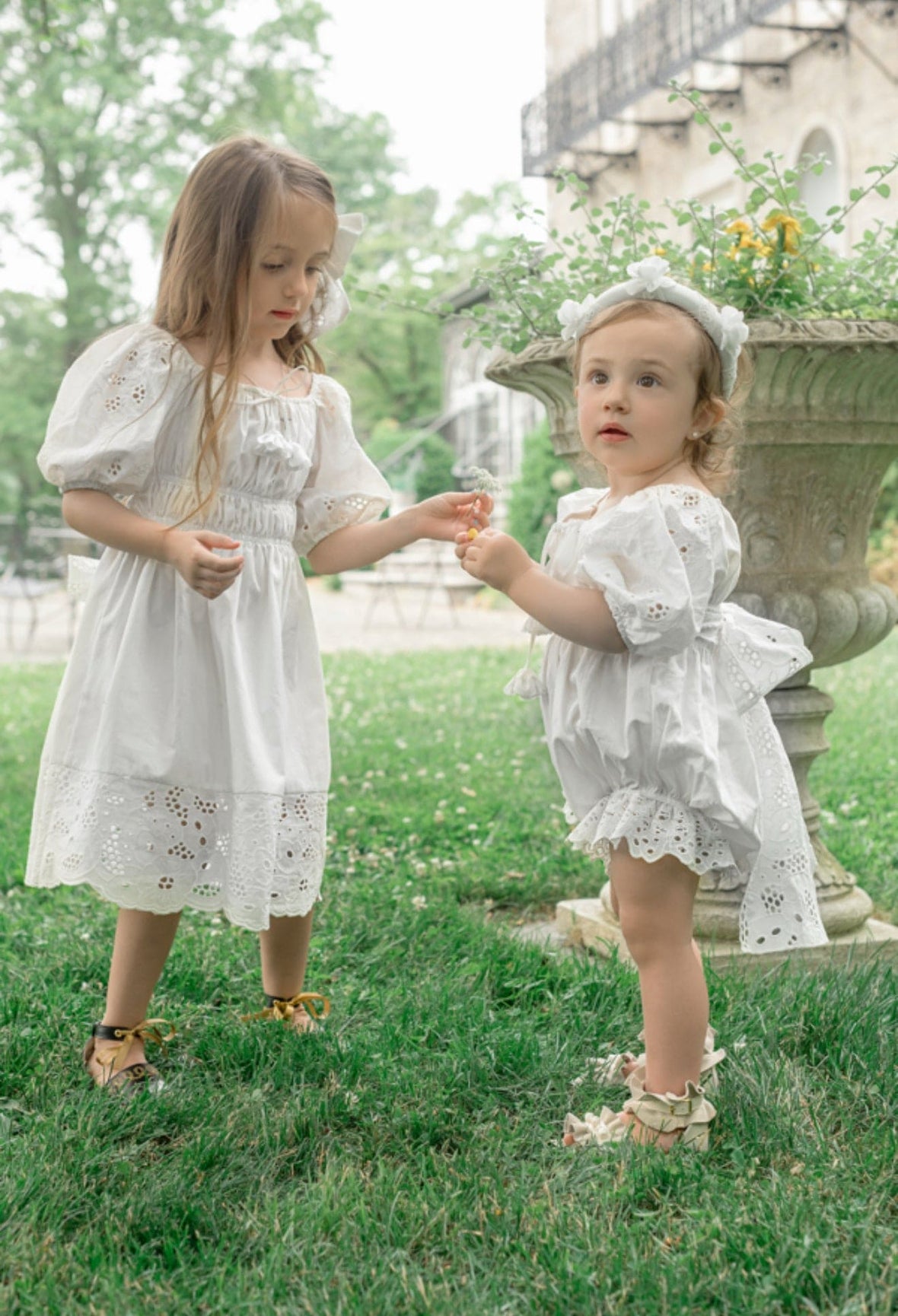 Girl | Blanca White Cotton Romper