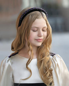 Girl | Evangeline Velvet Headband | Black