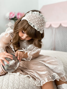 Girl | Helena Ceremony Headband | Beige x White