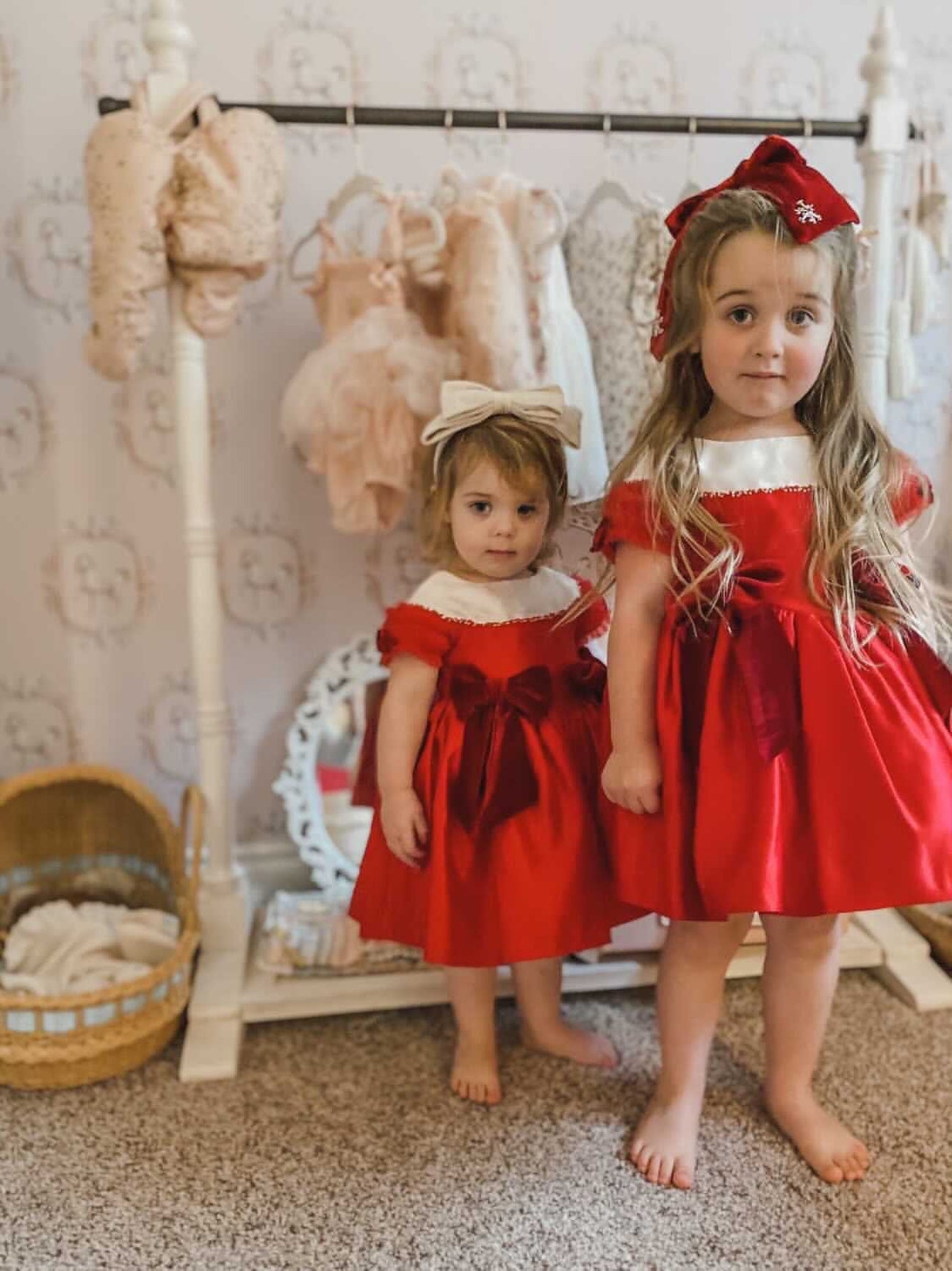 Girl | Holly Amad Satin Ceremony Dress | Red