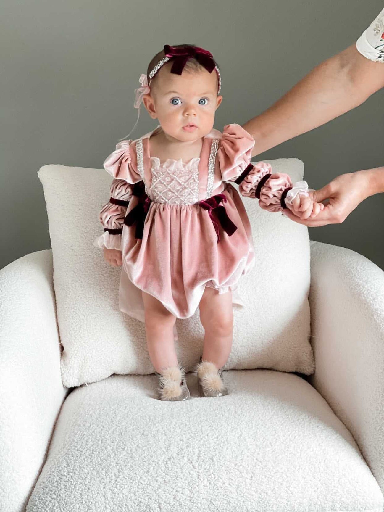 Girl | Juliette Velvet Romper