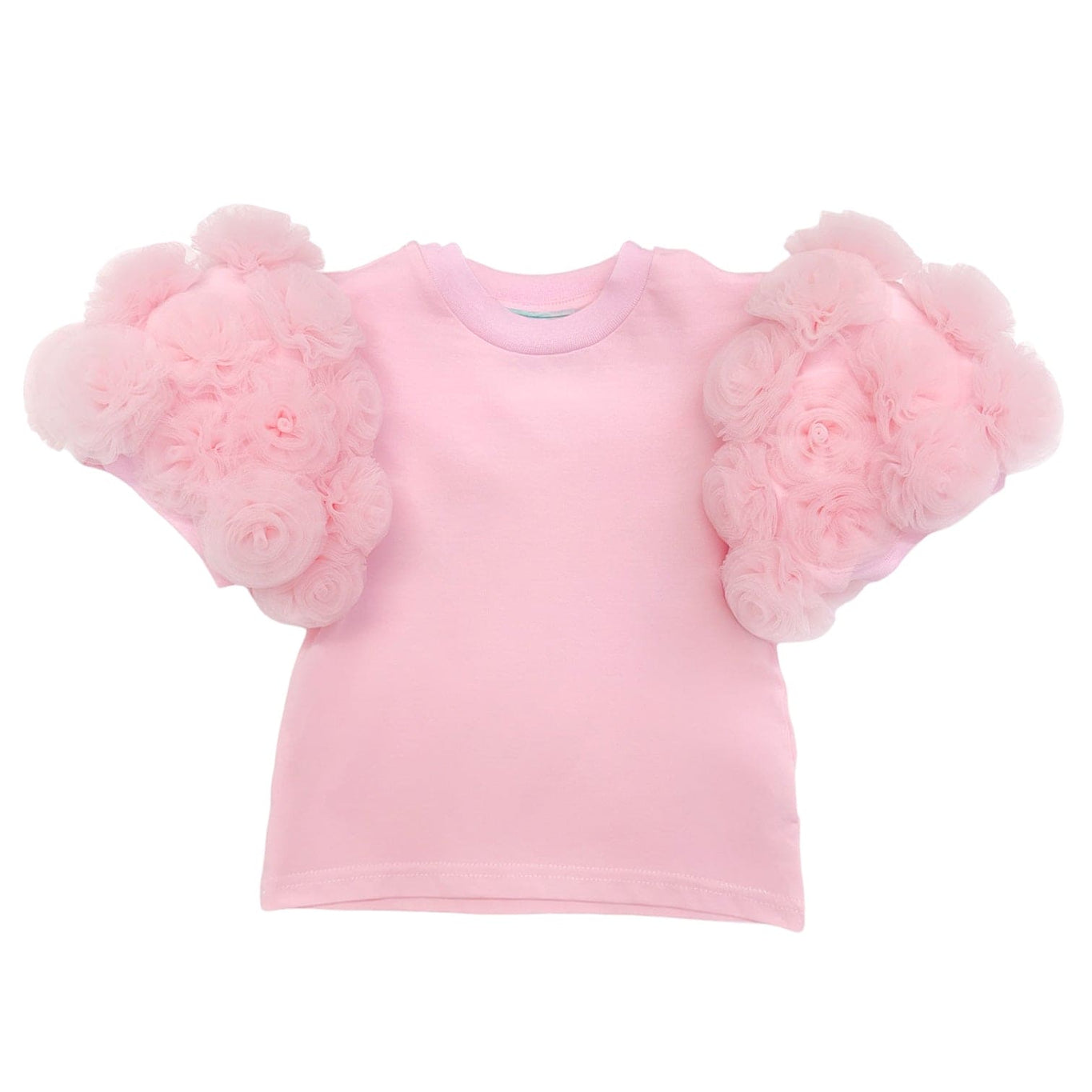Girl | Maya Pink Flower Cotton T-Shirt