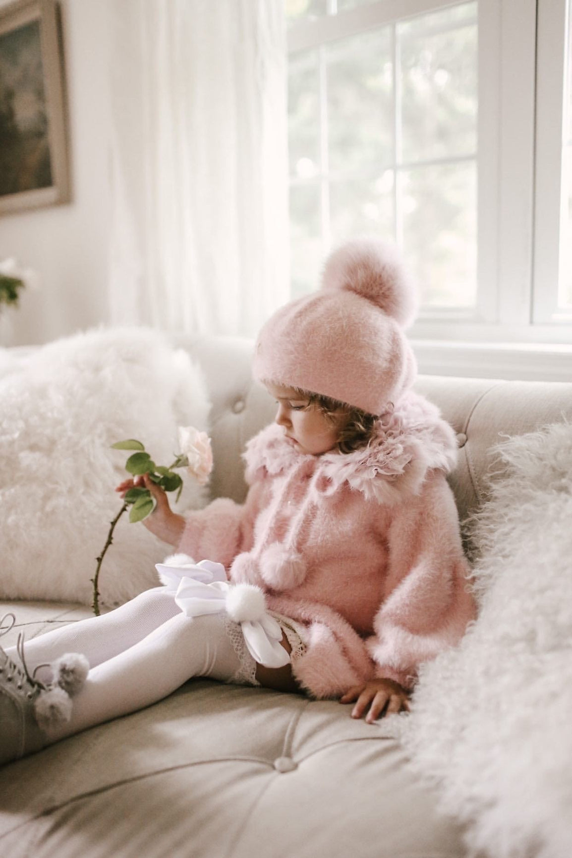 Girl | Milana Rose Beret | Pink