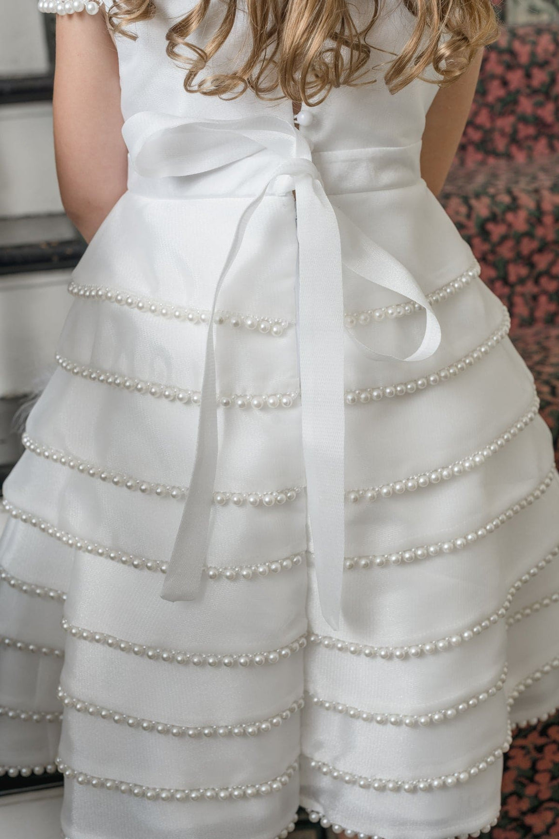 Girl | Pearl Ceremony Dress | White