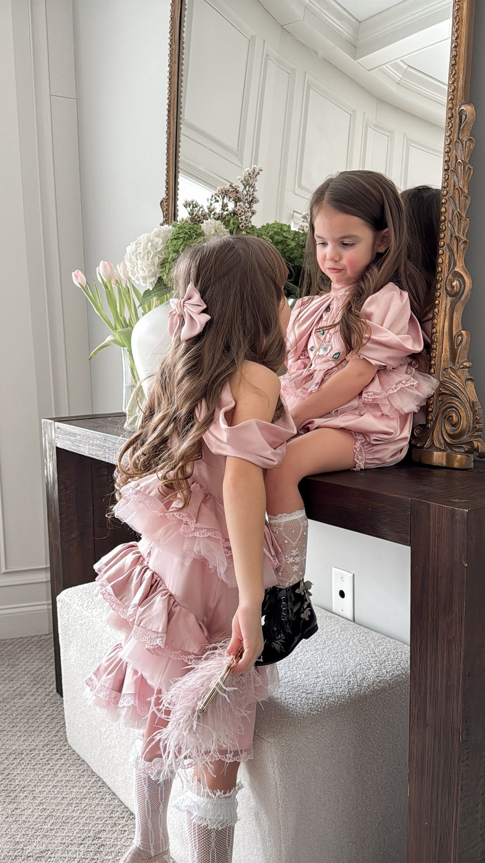 Girl | Satin Ballerina Dress | Pink