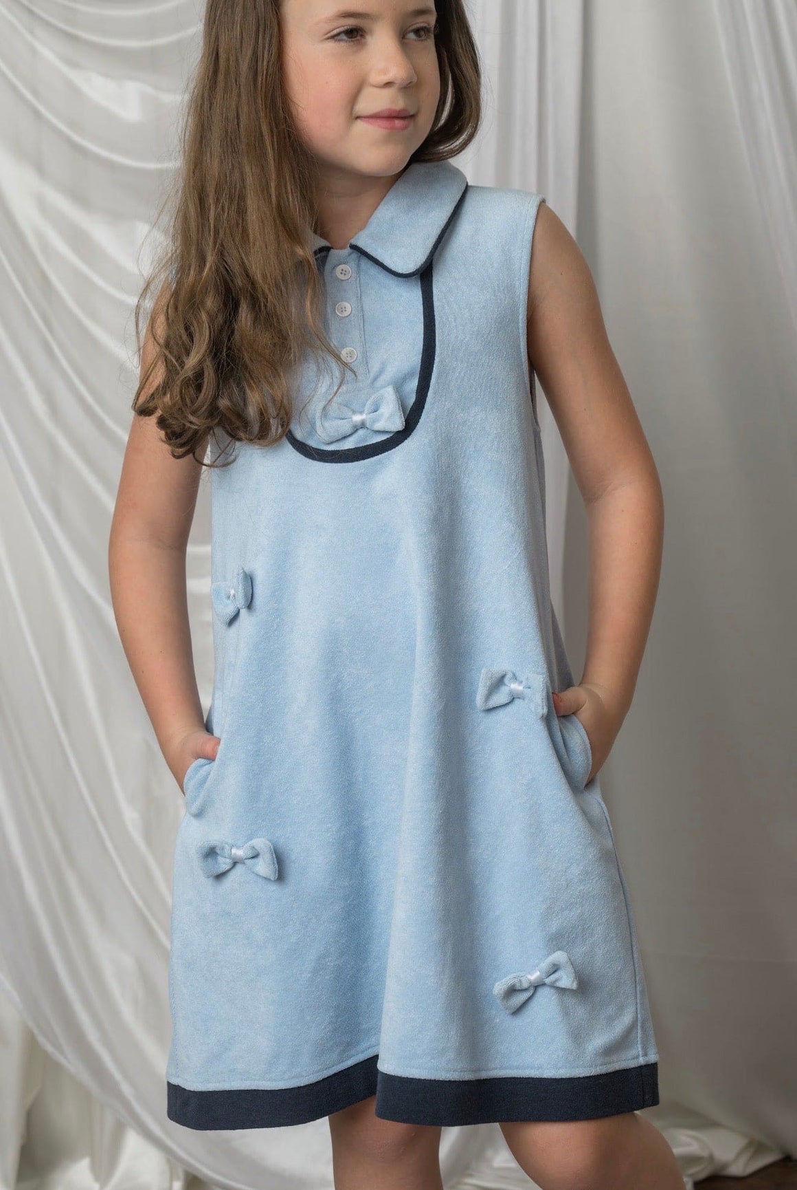 Girl | Terry Baby Blue Dress