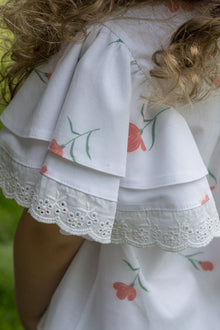 Girl | Tulip Cotton Blouse and Shorts Set