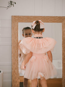 Girl | Victorian Tulle Cape | Peach