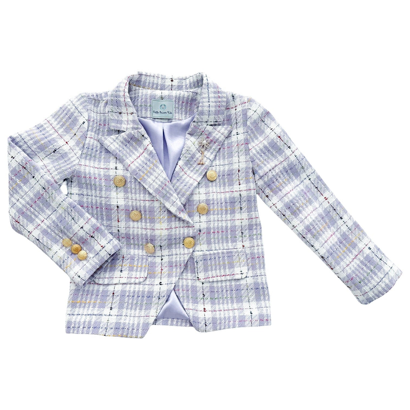Girl | Violet Tweed Blazer