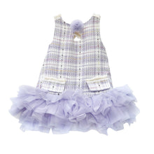 Girl | Violet Tweed and Tulle Dress