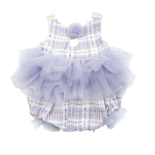 Girl | Violet Tweed and Tulle Romper