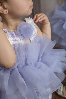Girl | Violet Tweed and Tulle Romper
