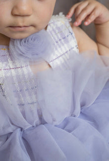 Girl | Violet Tweed and Tulle Romper
