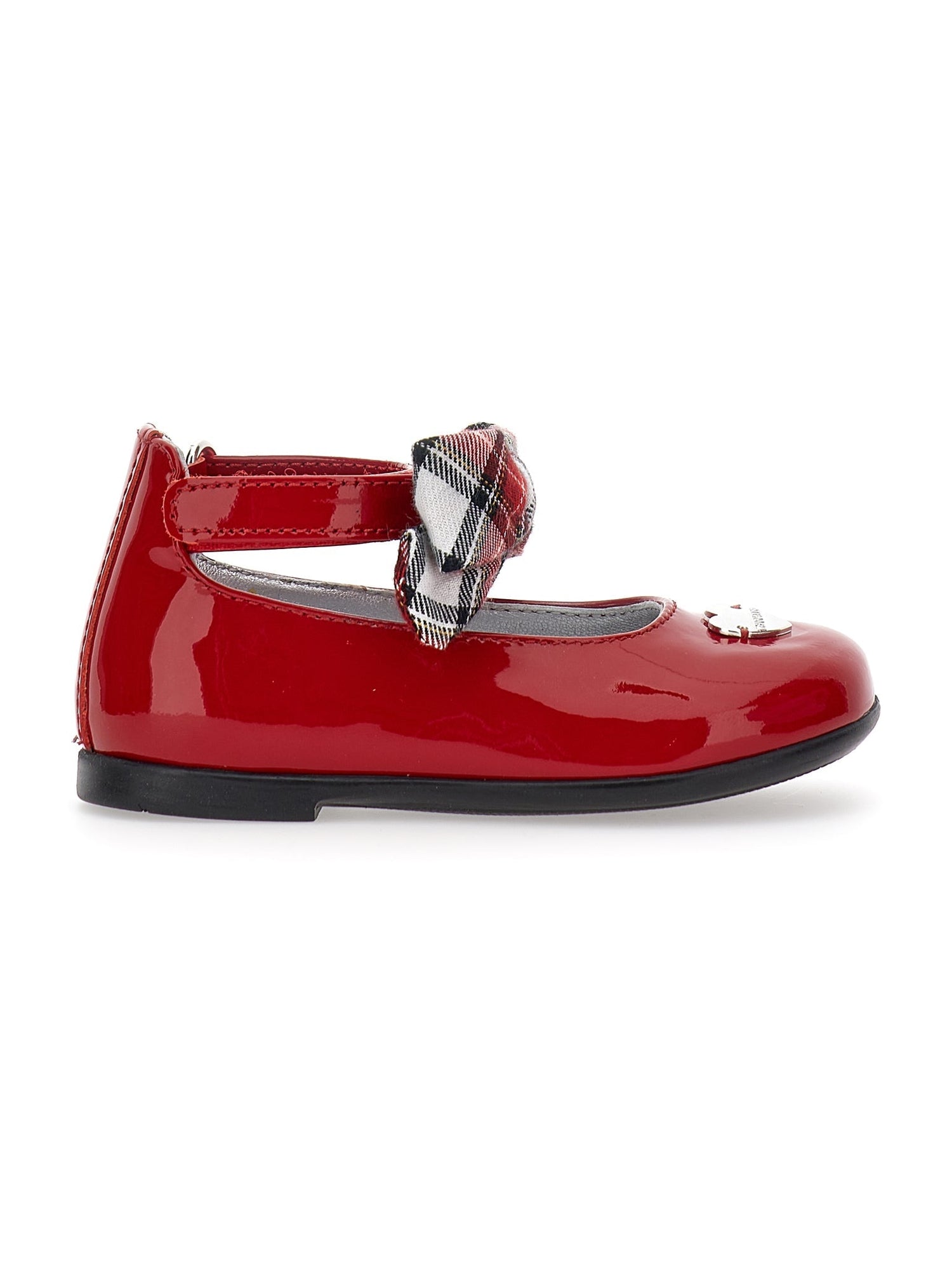 Girls | Patent Leather Ballet Flats With Bow | Ruby