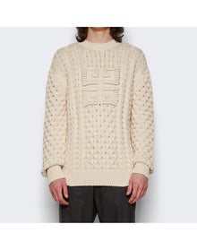 Givenchy | Men | 4g Cable-knit Sweater | Cream