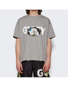 Givenchy | Men | Boxy Short Sleeve Tee | Light Grey Mélange