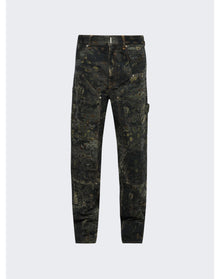 Givenchy | Men | Carpenter Denim Trousers | Brown x Khaki