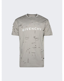 Givenchy | Men | Distressed Tee | Taupe