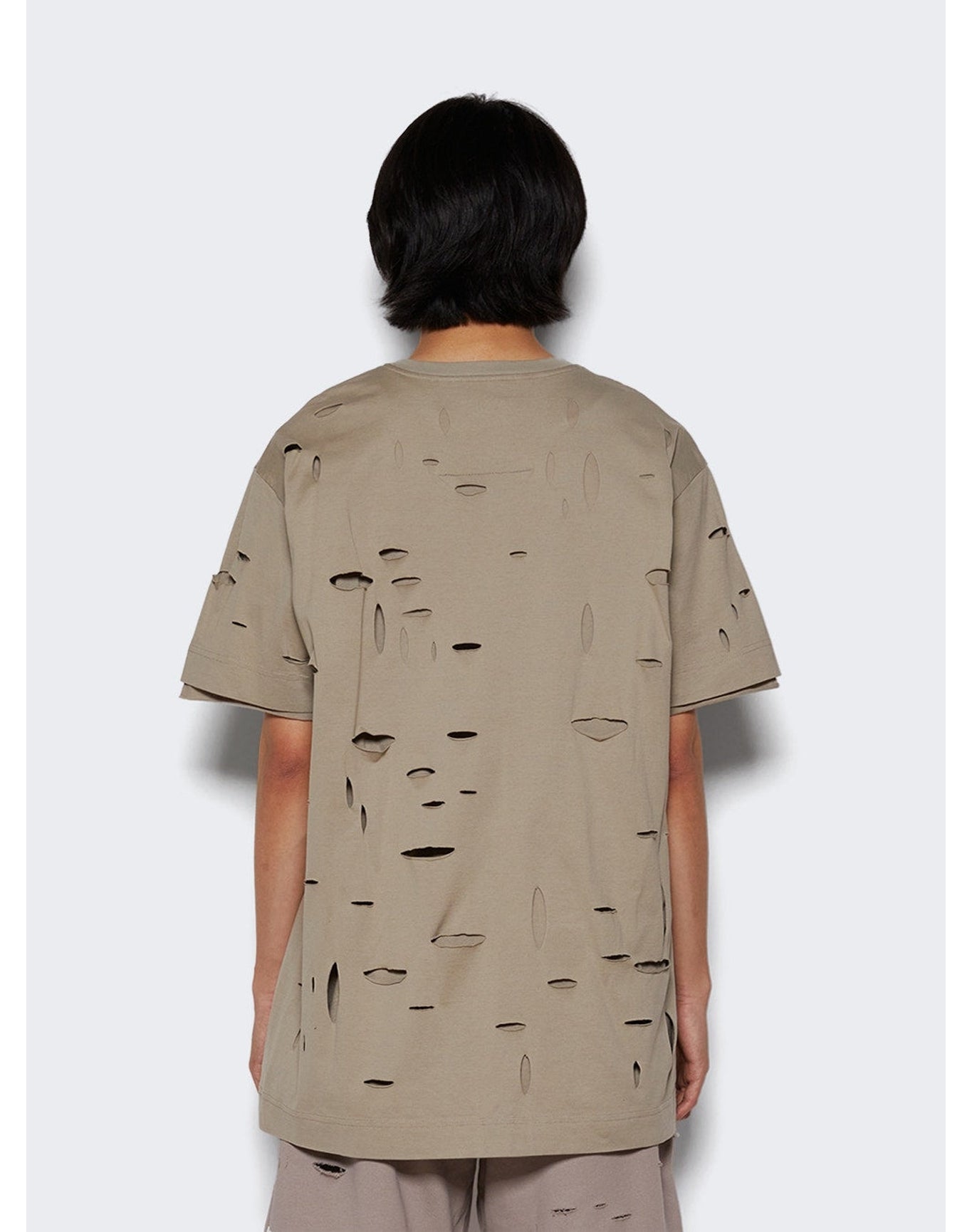 Givenchy | Men | Distressed Tee | Taupe