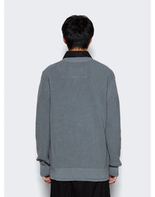 Givenchy | Men | Embroidered Metal Logo Crewneck Sweater | Titanium