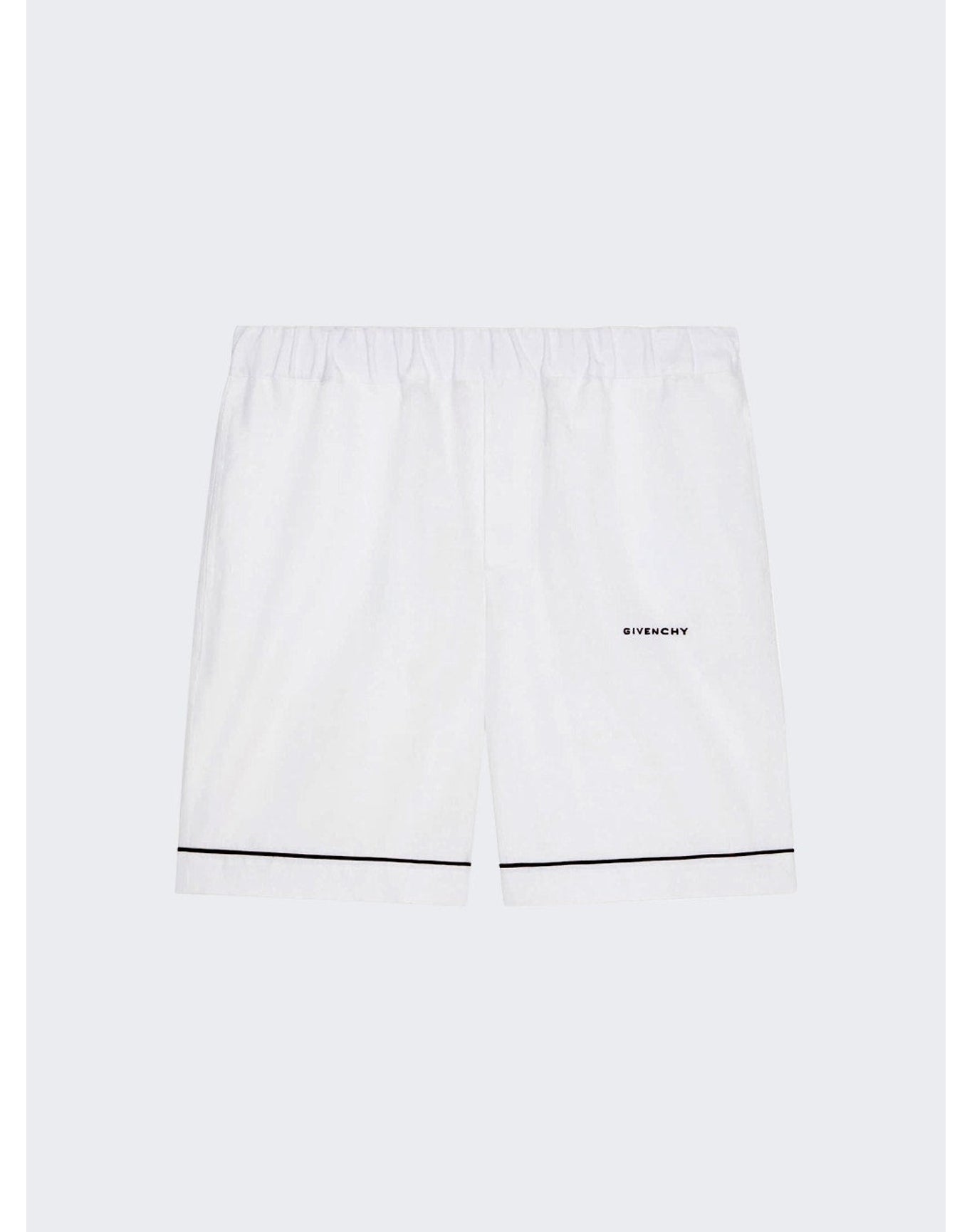Givenchy | Men | Fluid Linen Shorts | Optic White