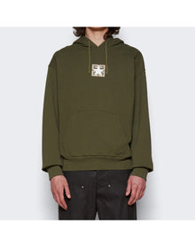 Givenchy | Men | Graphic Hoodie | Olive Green