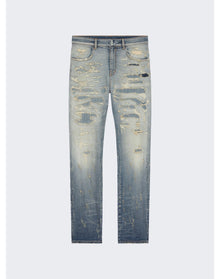 Givenchy | Men | Jeans In Rip Repair Denim | Light Blue
