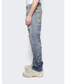 Givenchy | Men | Jeans In Rip Repair Denim | Light Blue