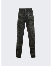 Givenchy | Men | Leg Yoked Slim Fit Denim Trousers | Khaki Brown
