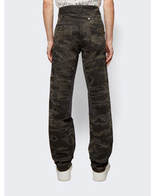 Givenchy | Men | Leg Yoked Slim Fit Denim Trousers | Khaki Brown