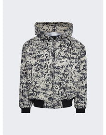 Givenchy | Men | Lined Denim Hoodie | Beige x Black