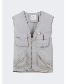 Givenchy | Men | Multipocket Sleeveless Vest | Pearl Grey