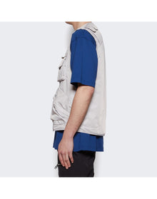 Givenchy | Men | Multipocket Sleeveless Vest | Pearl Grey