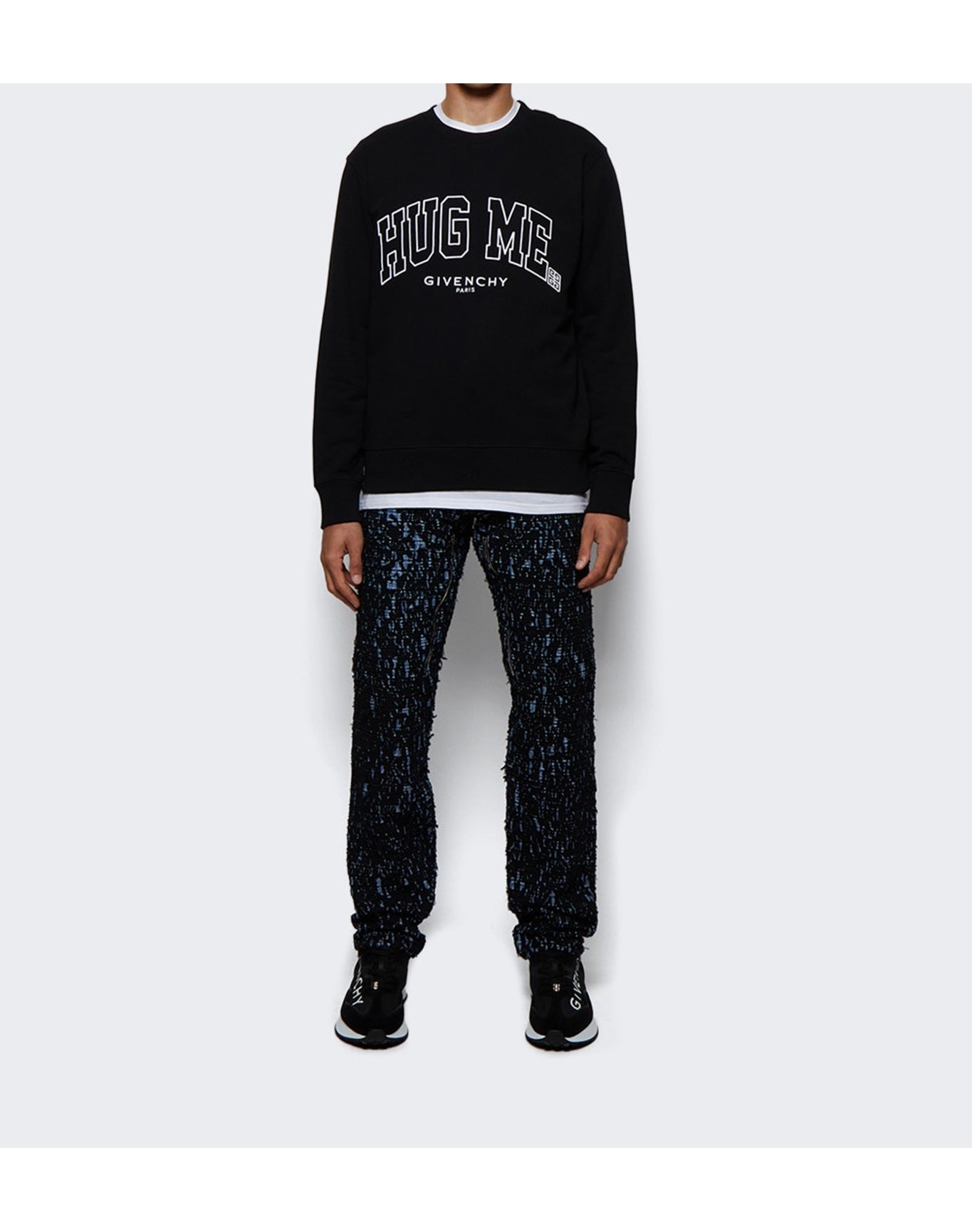 Givenchy | Men | Skate Fit Shorts | Black x Light Blue