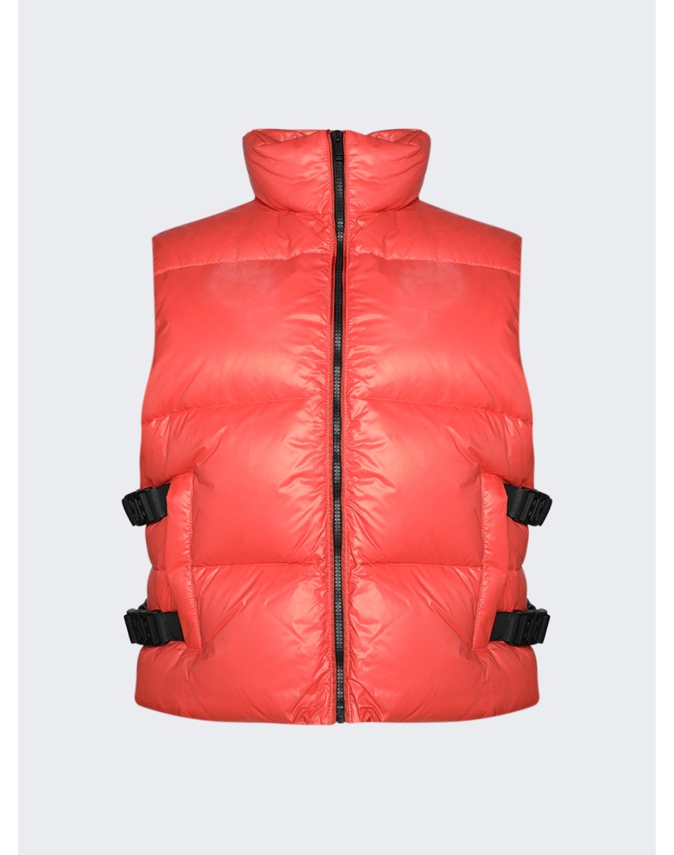 Givenchy | Men | Sleeveless Puffer Vest With Buckles | Orange