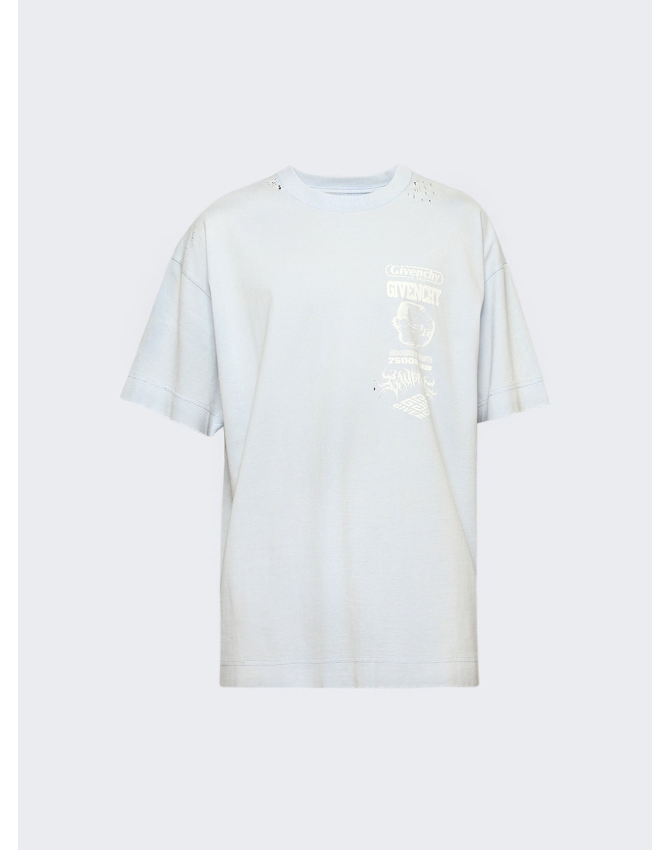 Givenchy | Men | Standard Short Sleeve Base T-shirt | Baby Blue