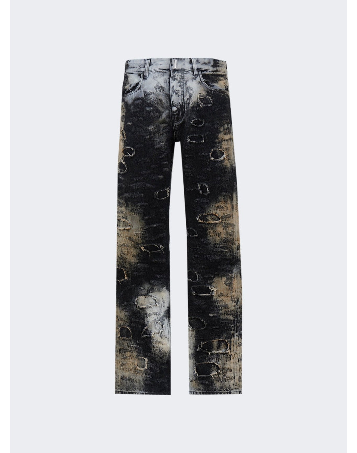 Givenchy | Men | Straight Fit 5 Pocket Jeans | Black x Beige