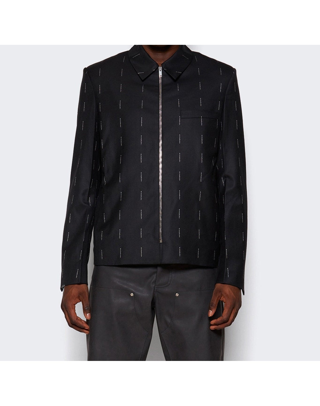 Givenchy | Men | Structured Zipped Jacket | Black