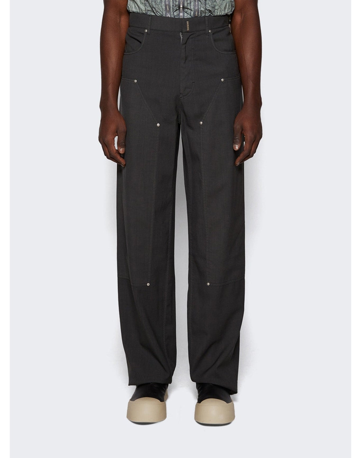 Givenchy | Men | Studded Carpenter Pants | Medium Grey