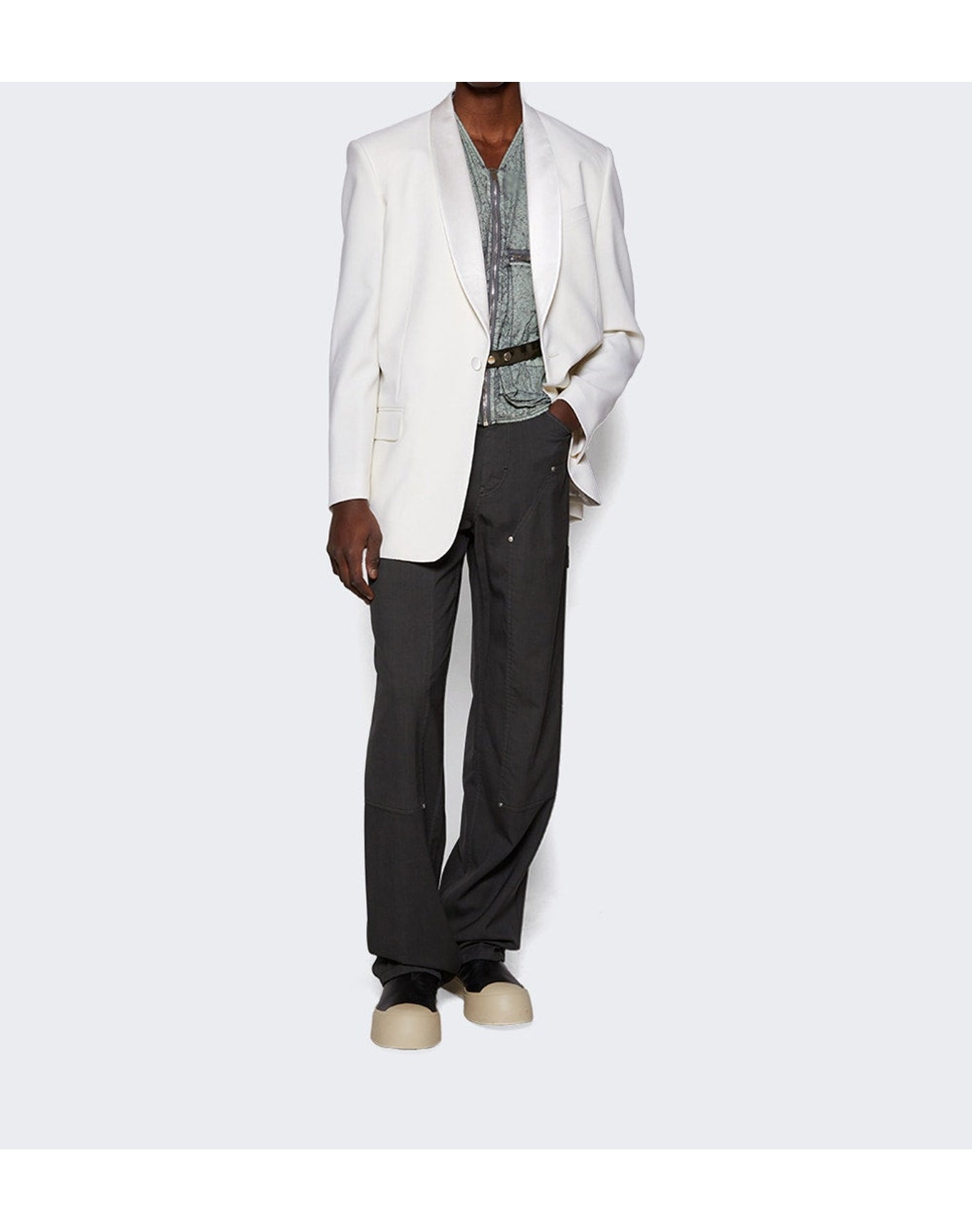 Givenchy | Men | Studded Carpenter Pants | Medium Grey