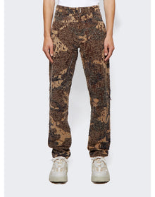 Givenchy | Men | Zipped Slim Fit Denim Trousers | Brown Beige