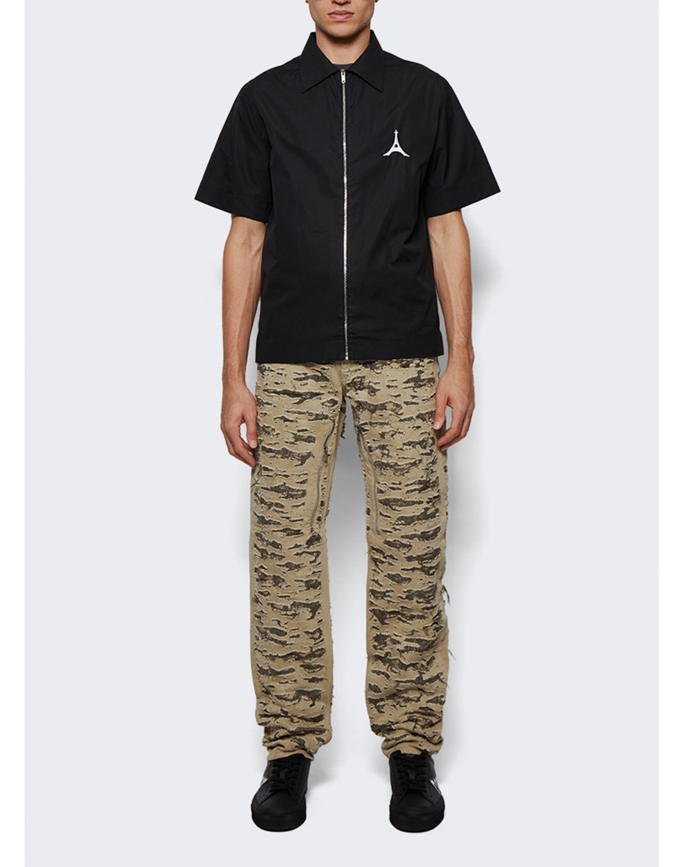 Givenchy | Men | Zipped Slim Fit Denim Trousers | Dark Brown (V2)