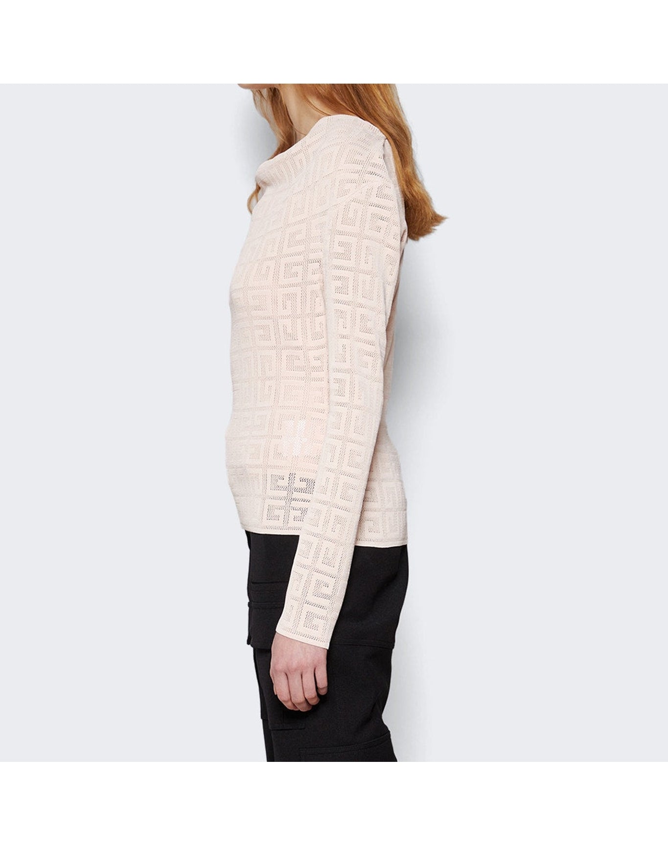 Givenchy | Women | 4g Draped Pullover | Blush Pink