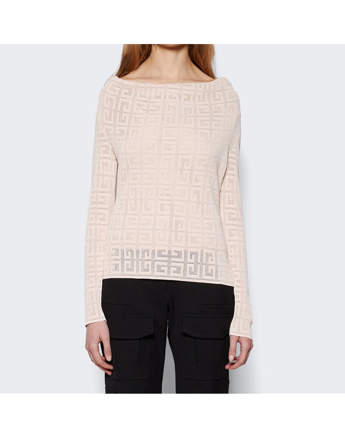 Givenchy | Women | 4g Draped Pullover | Blush Pink