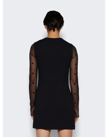 Givenchy | Women | 4g Sheer Panel Mini Dress | Black