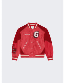 Givenchy | Women | College Bi-material Varsity Jacket | Red Cherry