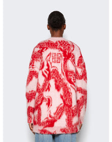Givenchy | Women | Dragon Jacquard Cardigan | Pink